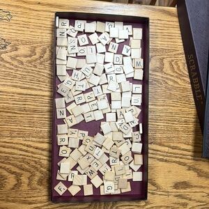 COPY - Scrabble tiles pieces . 200 tiles for crafting , no board . no box